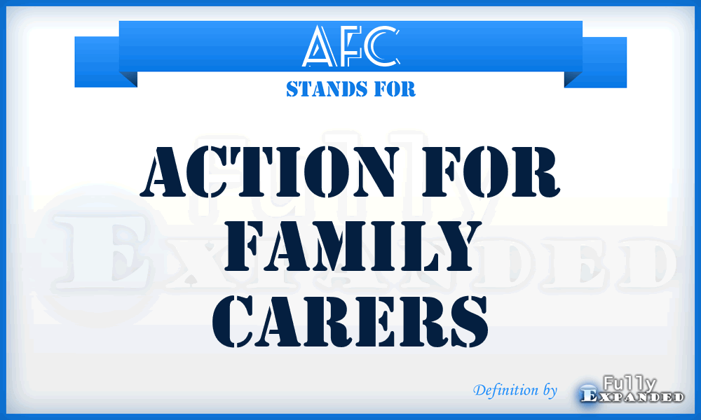 AFC - Action for Family Carers
