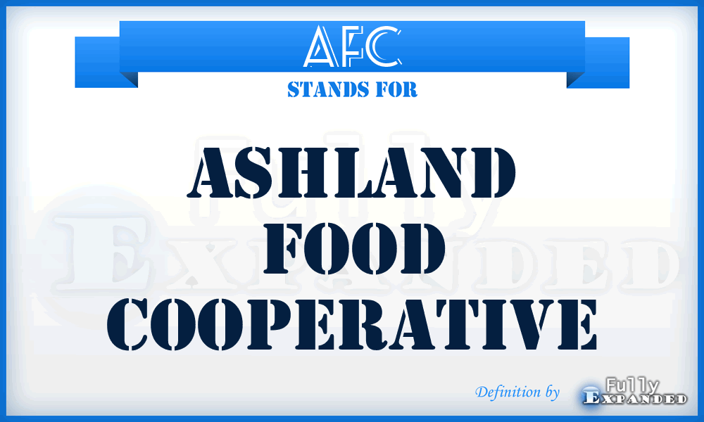 AFC - Ashland Food Cooperative