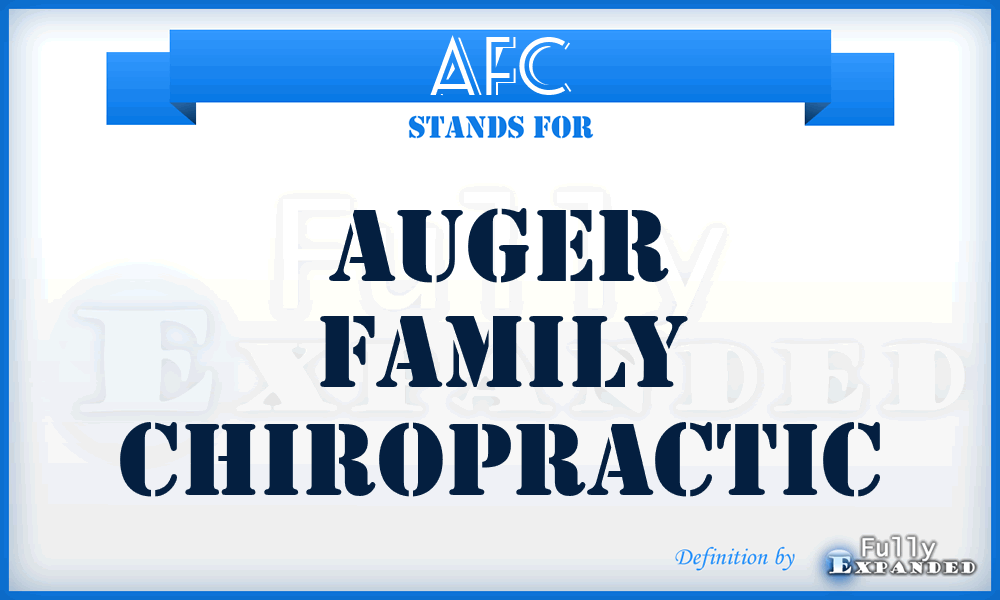 AFC - Auger Family Chiropractic