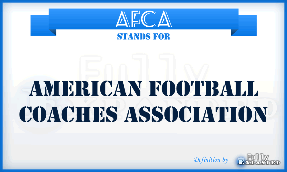 AFCA - American Football Coaches Association