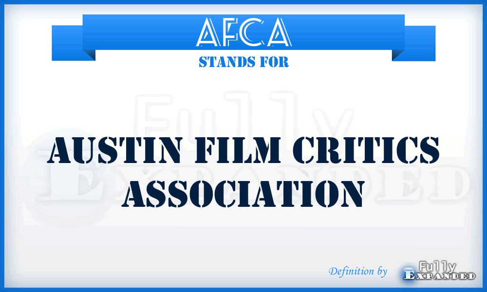 AFCA - Austin Film Critics Association