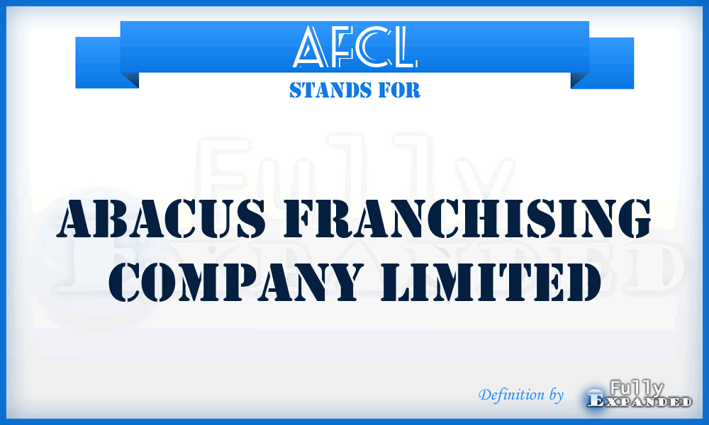 AFCL - Abacus Franchising Company Limited