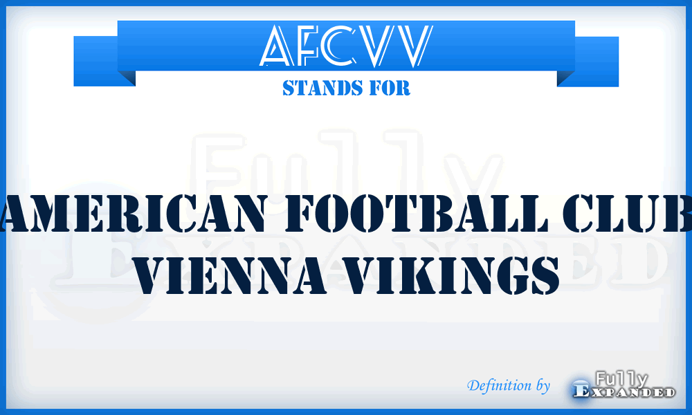 AFCVV - American Football Club Vienna Vikings