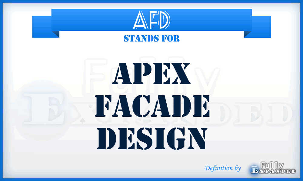 AFD - Apex Facade Design