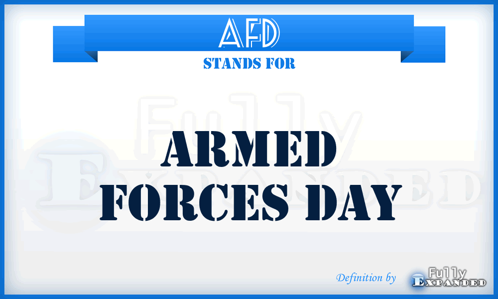 AFD - Armed Forces Day