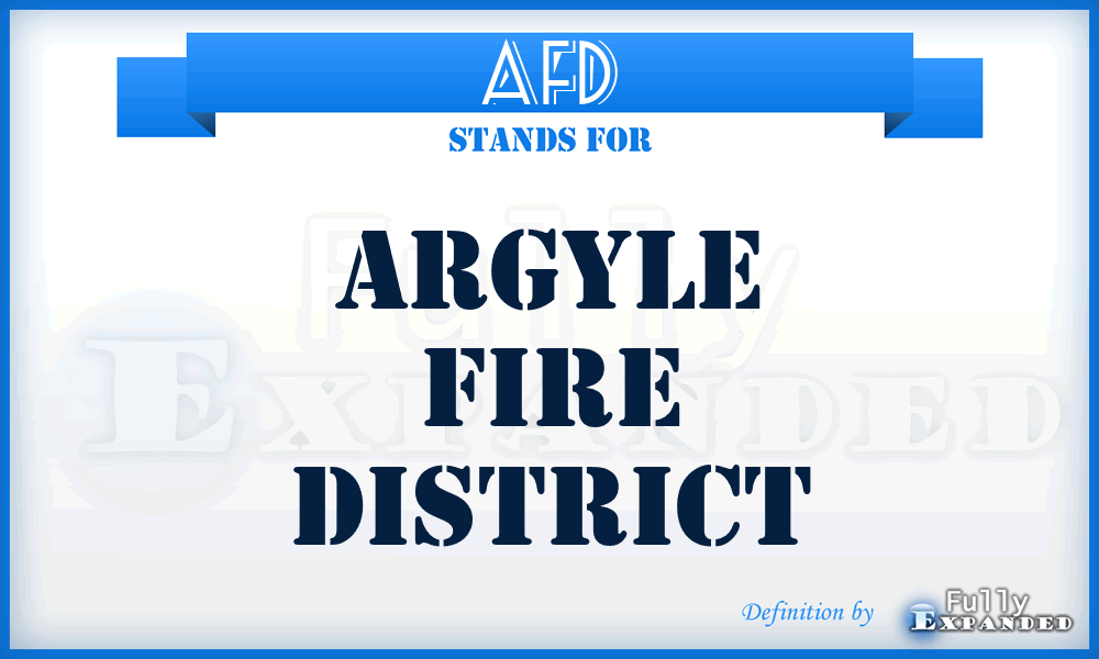 AFD - Argyle Fire District