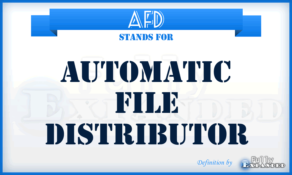 AFD - Automatic File Distributor