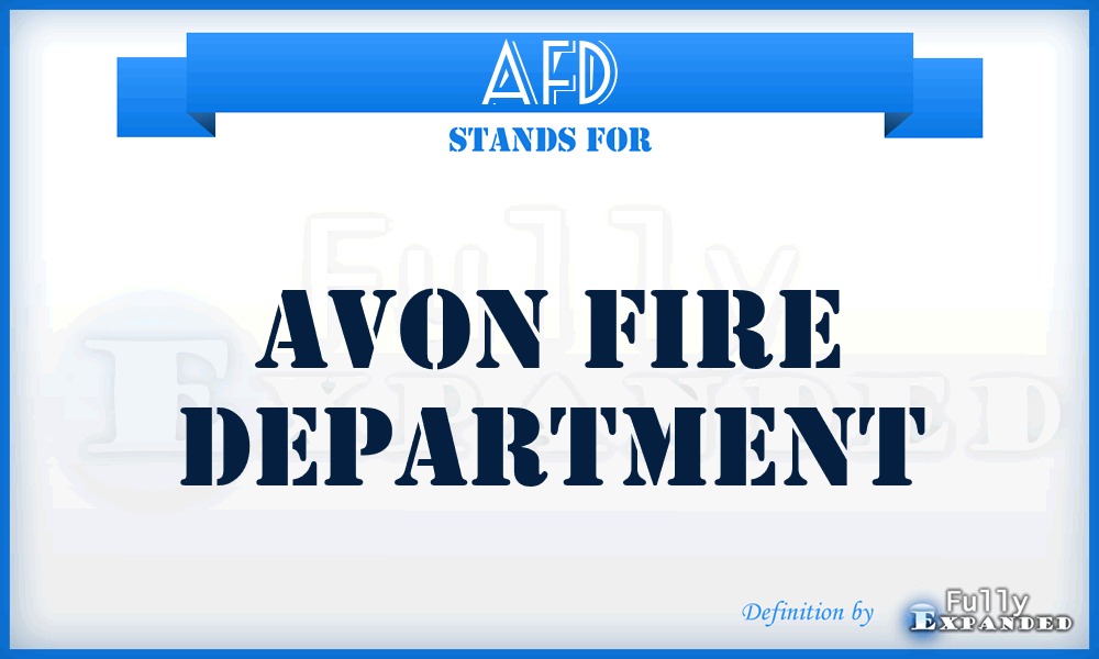 AFD - Avon Fire Department