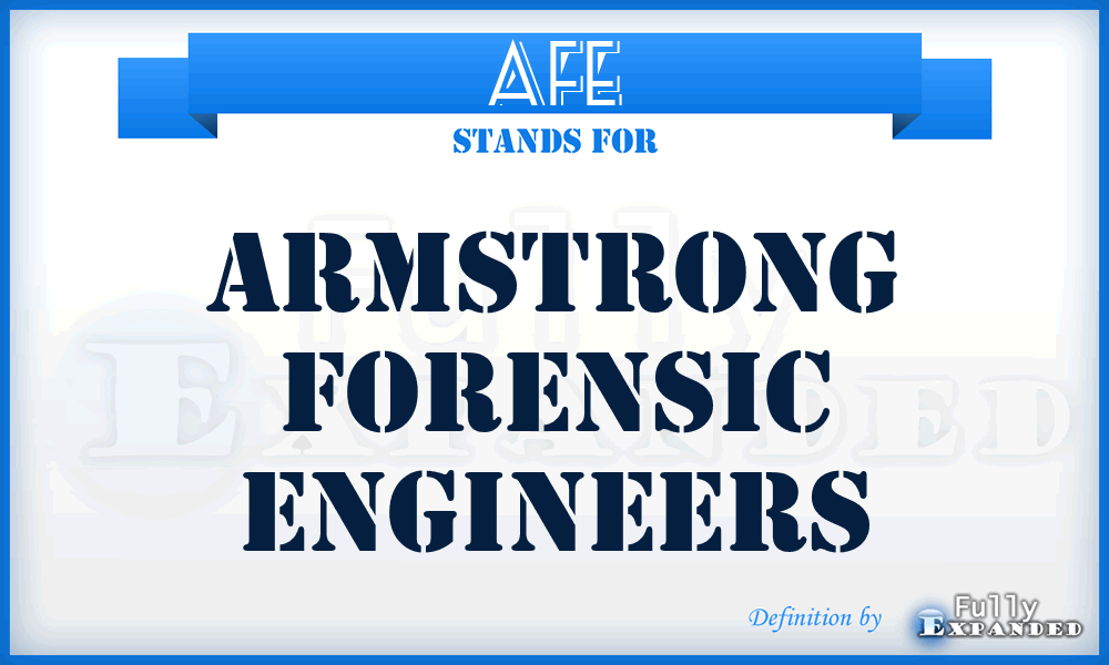 AFE - Armstrong Forensic Engineers