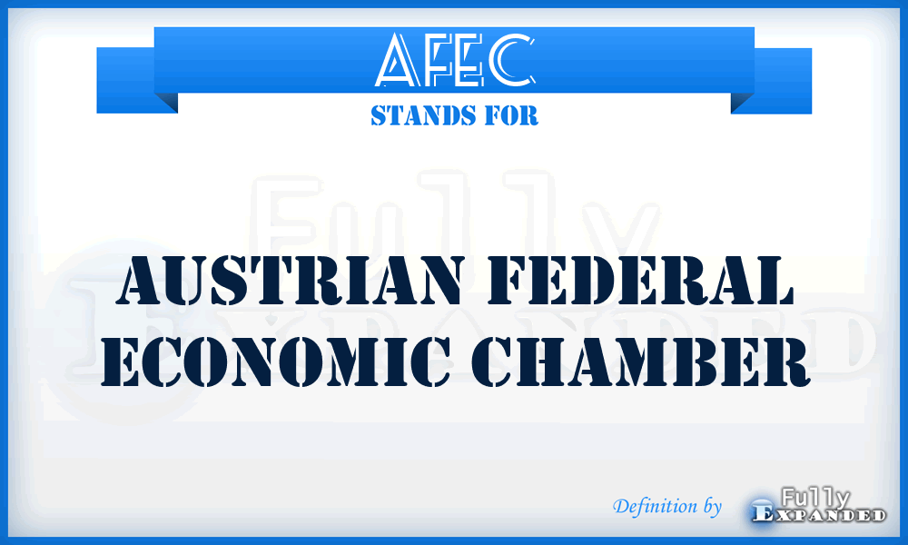 AFEC - Austrian Federal Economic Chamber