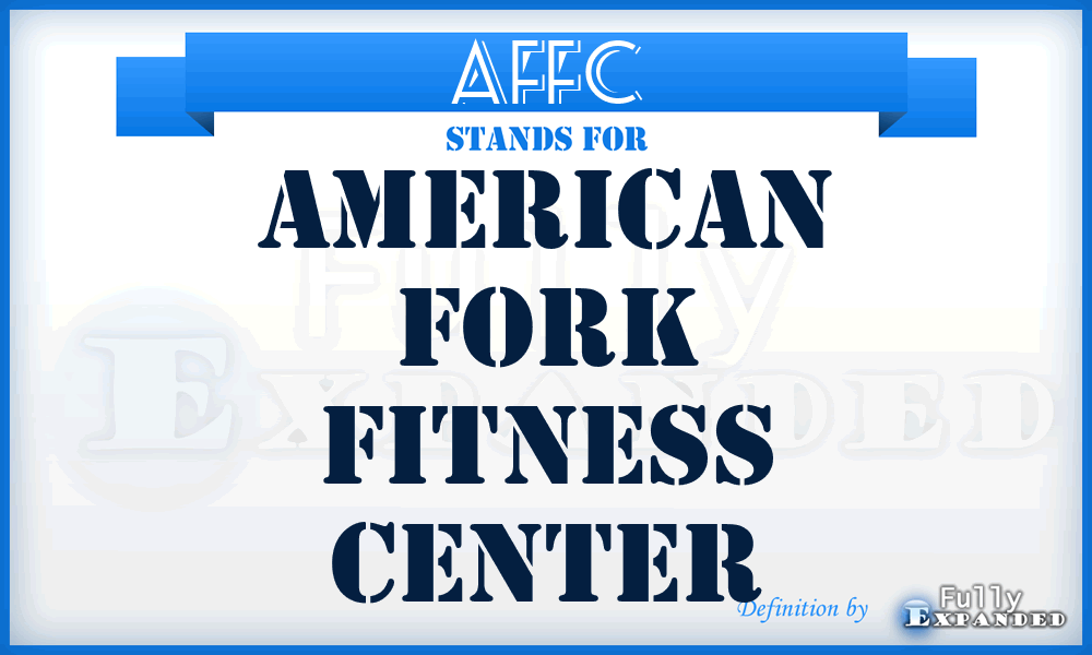 AFFC - American Fork Fitness Center