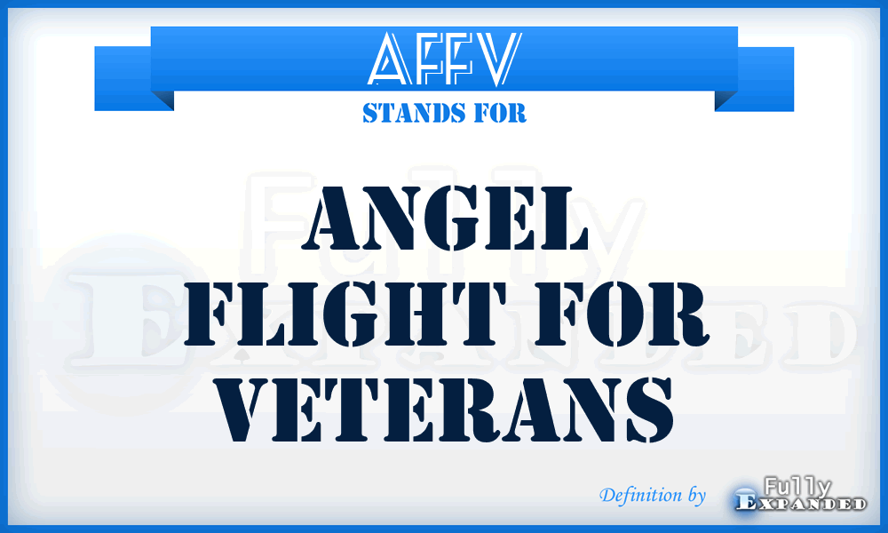 AFFV - Angel Flight For Veterans