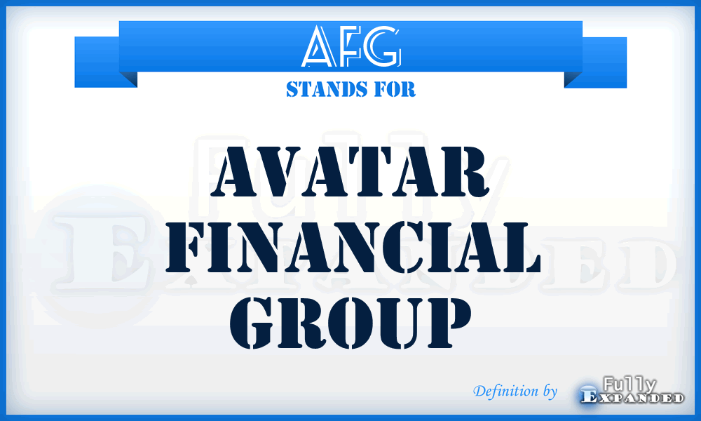 AFG - Avatar Financial Group