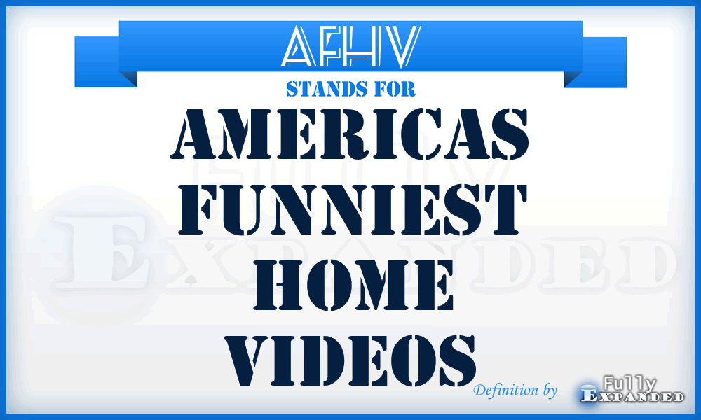 AFHV - Americas Funniest Home Videos