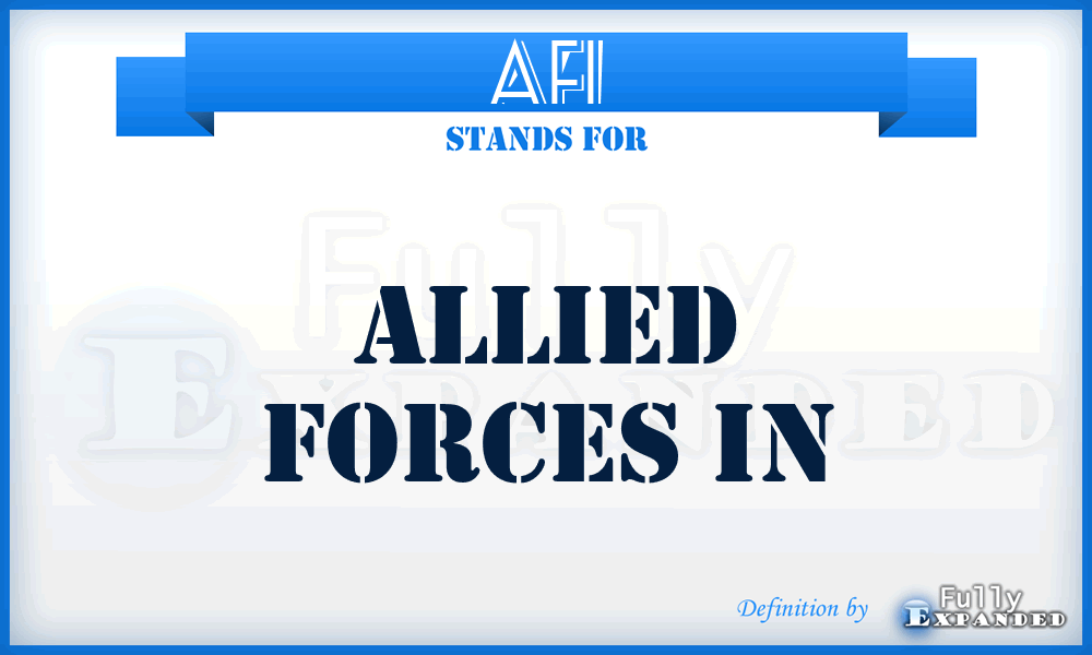 AFI - Allied Forces In
