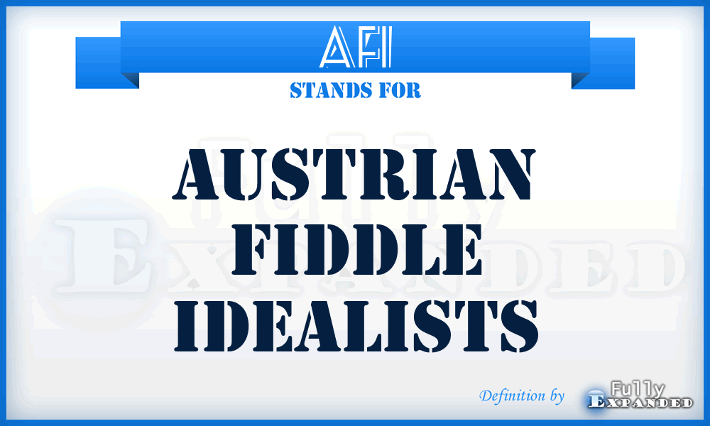 AFI - Austrian Fiddle Idealists