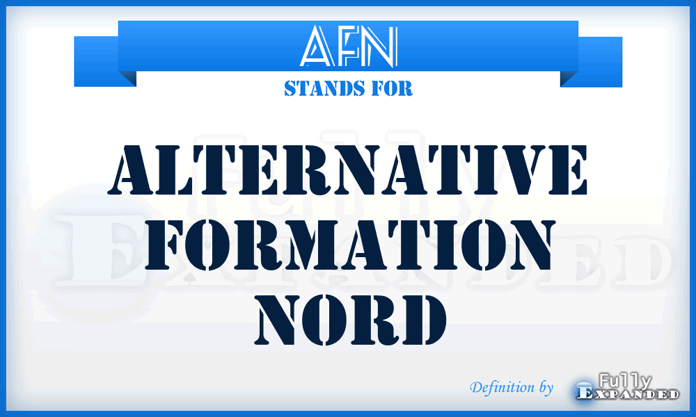 AFN - Alternative Formation Nord