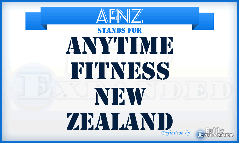 AFNZ - Anytime Fitness New Zealand