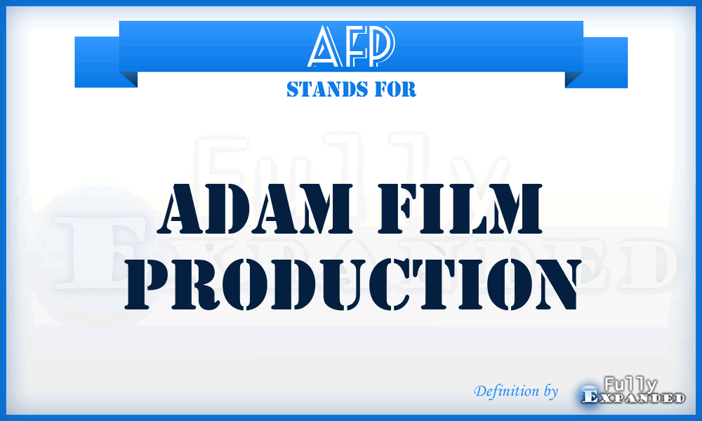 AFP - Adam Film Production