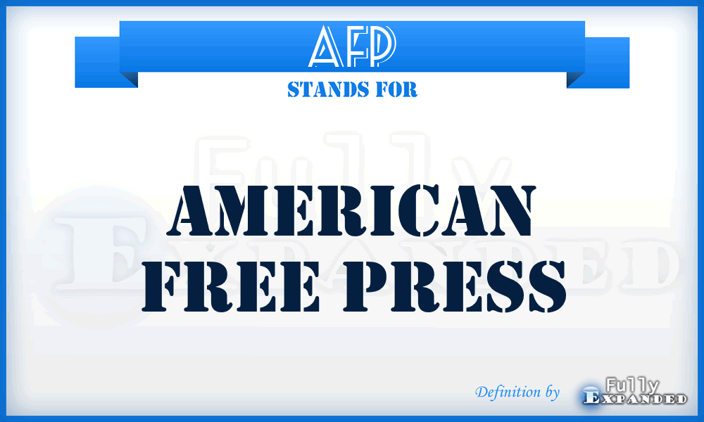 AFP - American Free Press