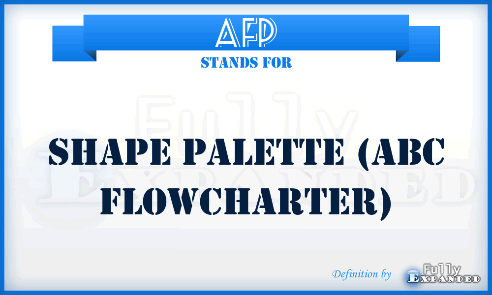 AFP - Shape palette (ABC FlowCharter)