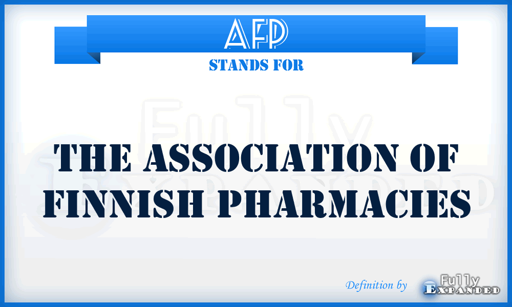 AFP - The Association of Finnish Pharmacies