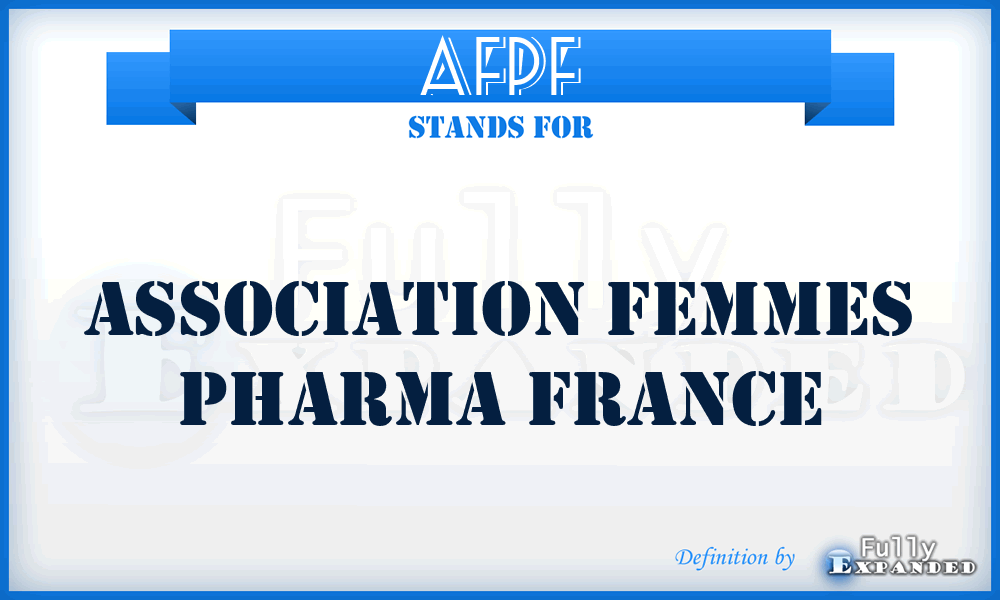 AFPF - Association Femmes Pharma France