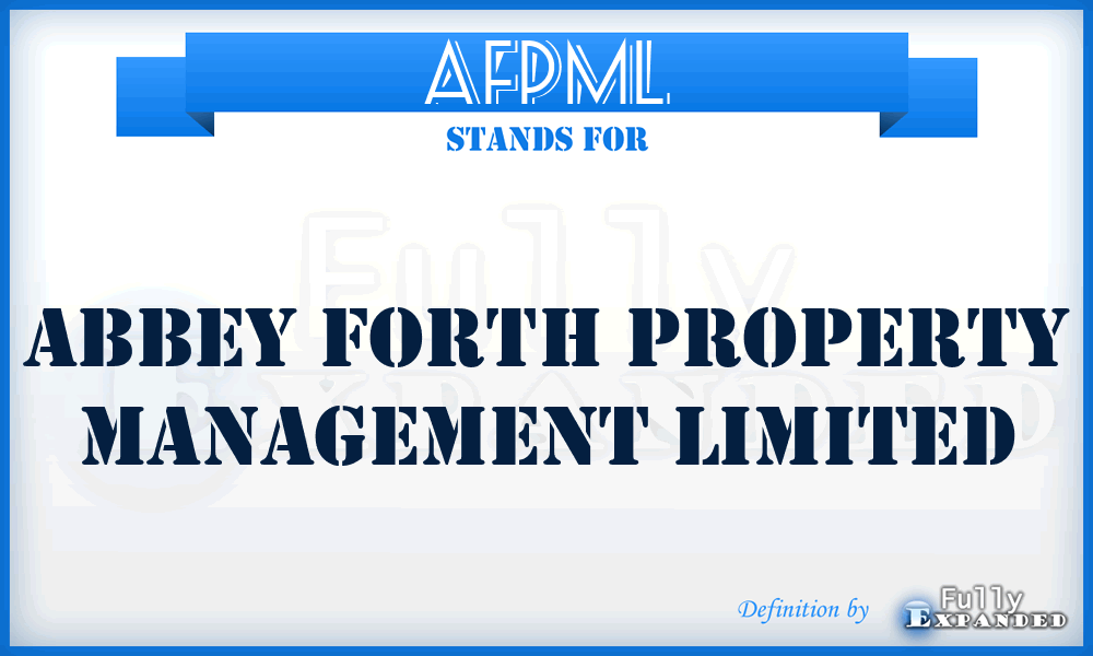 AFPML - Abbey Forth Property Management Limited