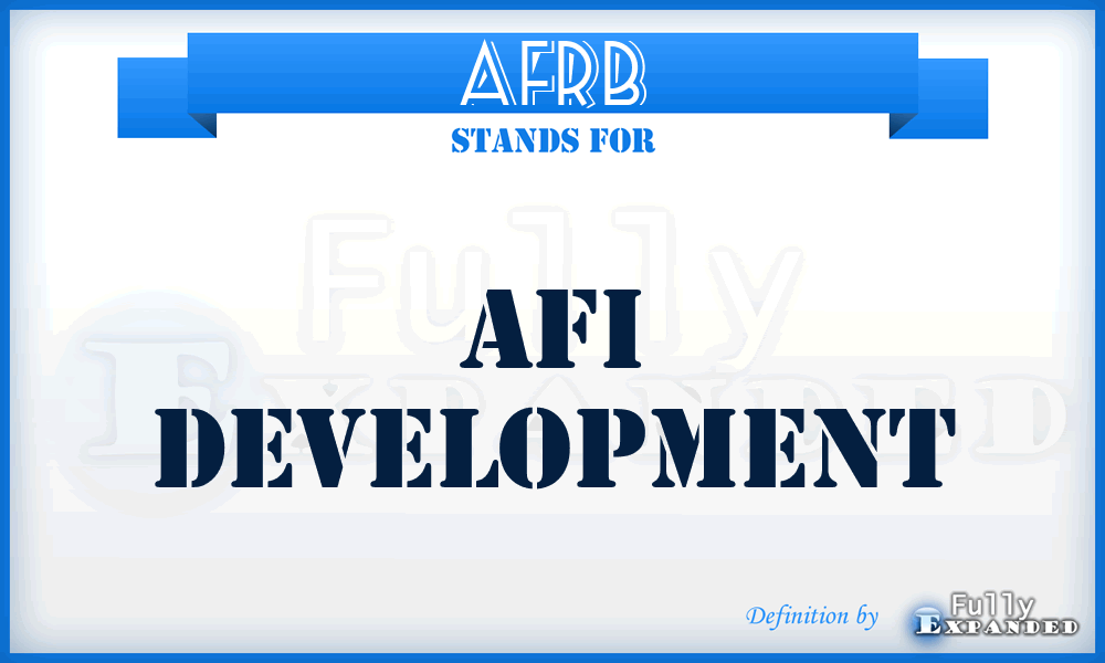 AFRB - Afi Development