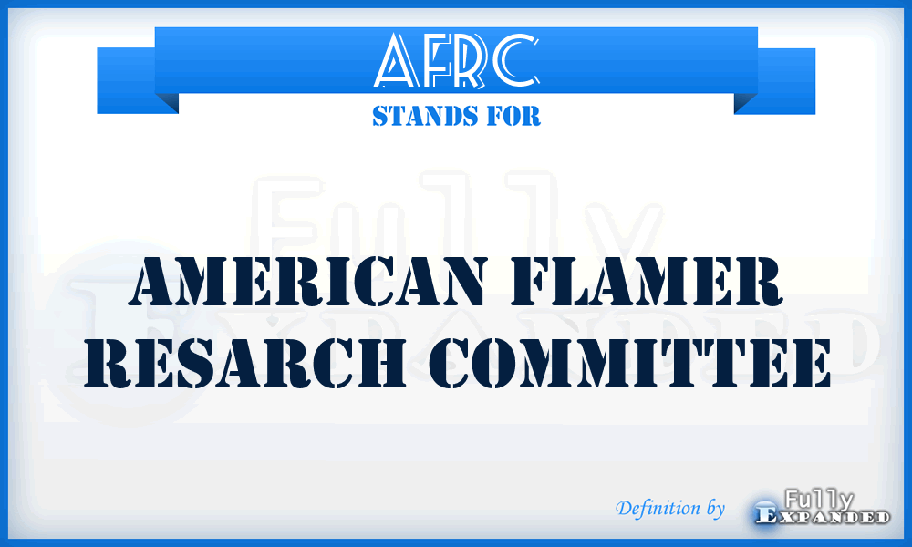 AFRC - American Flamer Resarch Committee