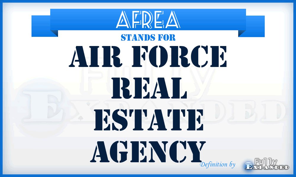 AFREA - Air Force Real Estate Agency