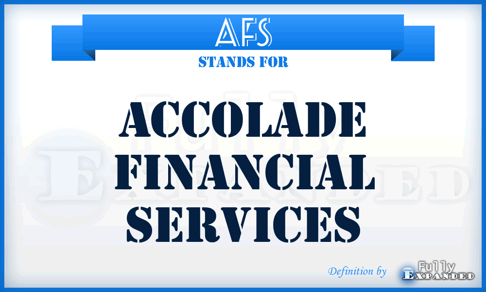 AFS - Accolade Financial Services