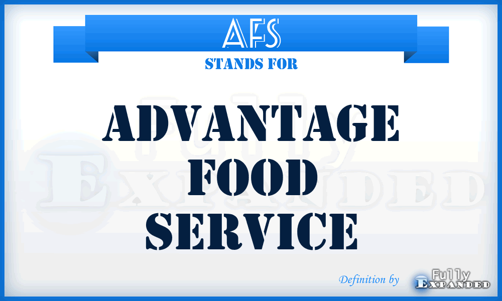 AFS - Advantage Food Service