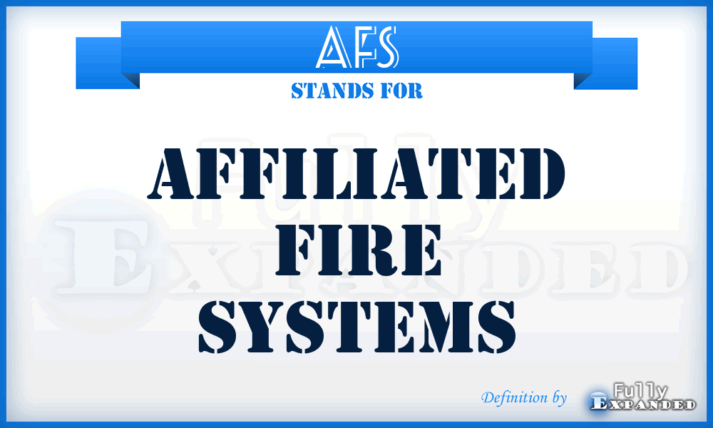 AFS - Affiliated Fire Systems