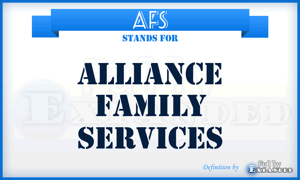 AFS - Alliance Family Services