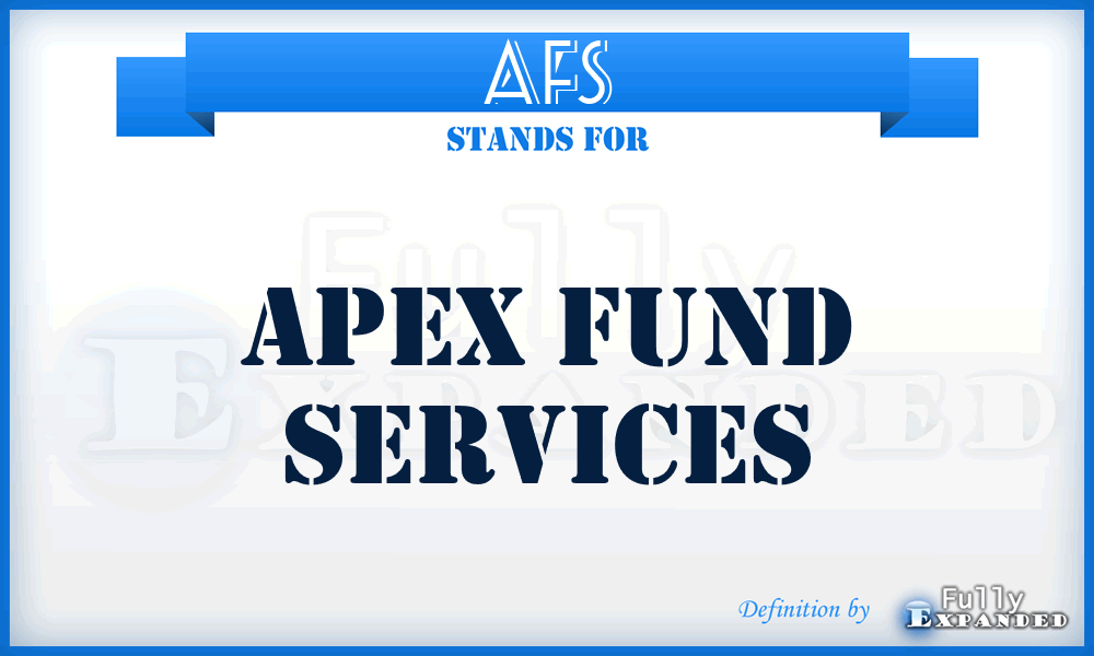 AFS - Apex Fund Services