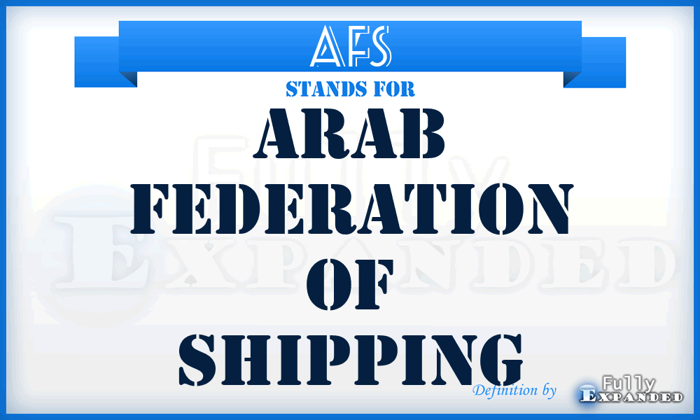 AFS - Arab Federation of Shipping