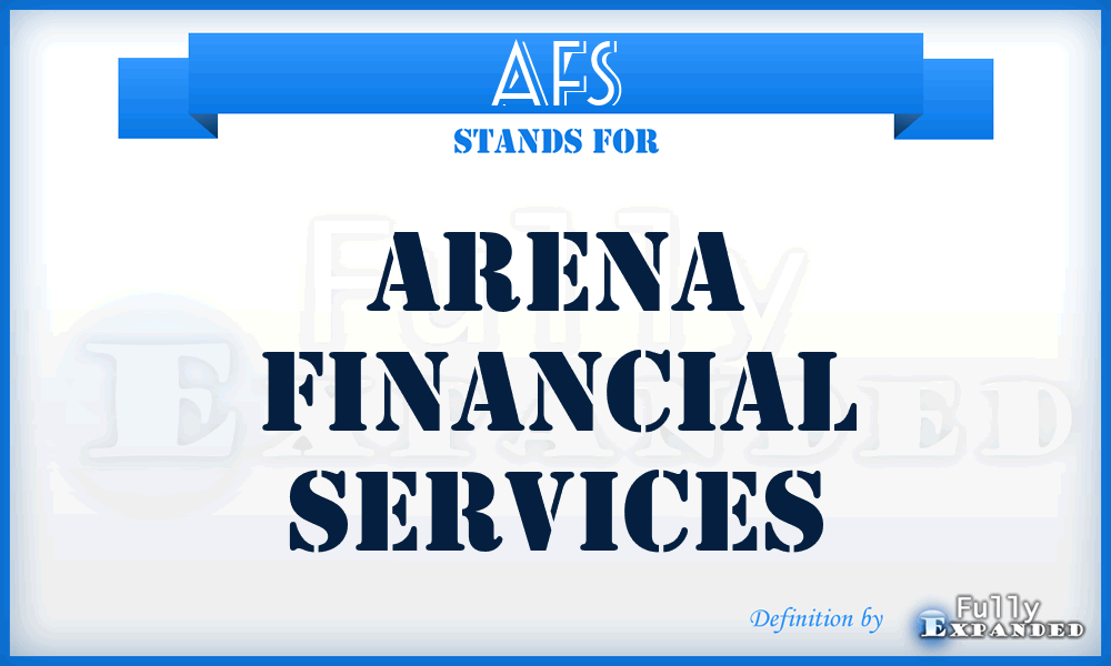 AFS - Arena Financial Services