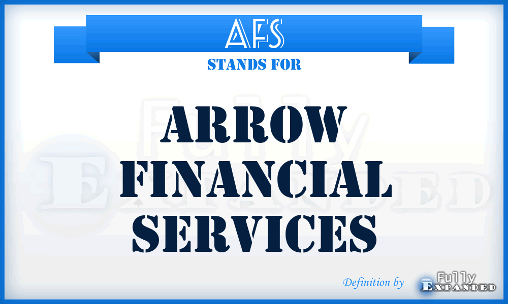 AFS - Arrow Financial Services