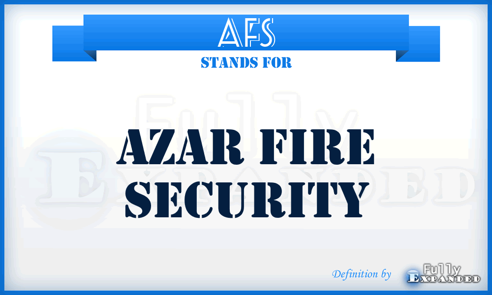 AFS - Azar Fire Security