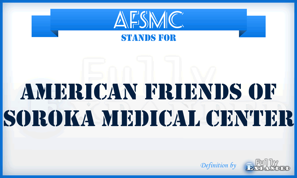 AFSMC - American Friends of Soroka Medical Center