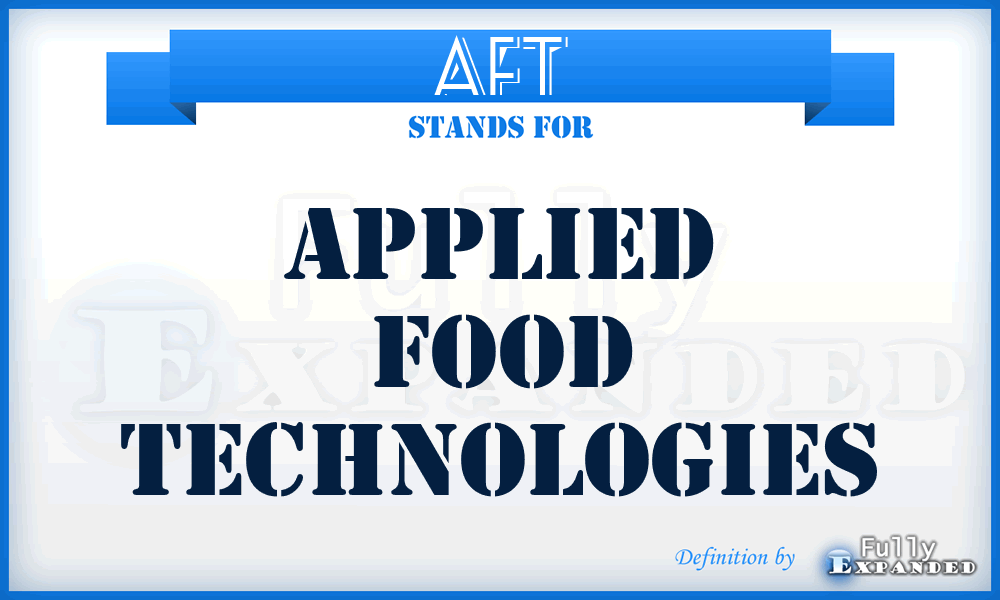 AFT - Applied Food Technologies