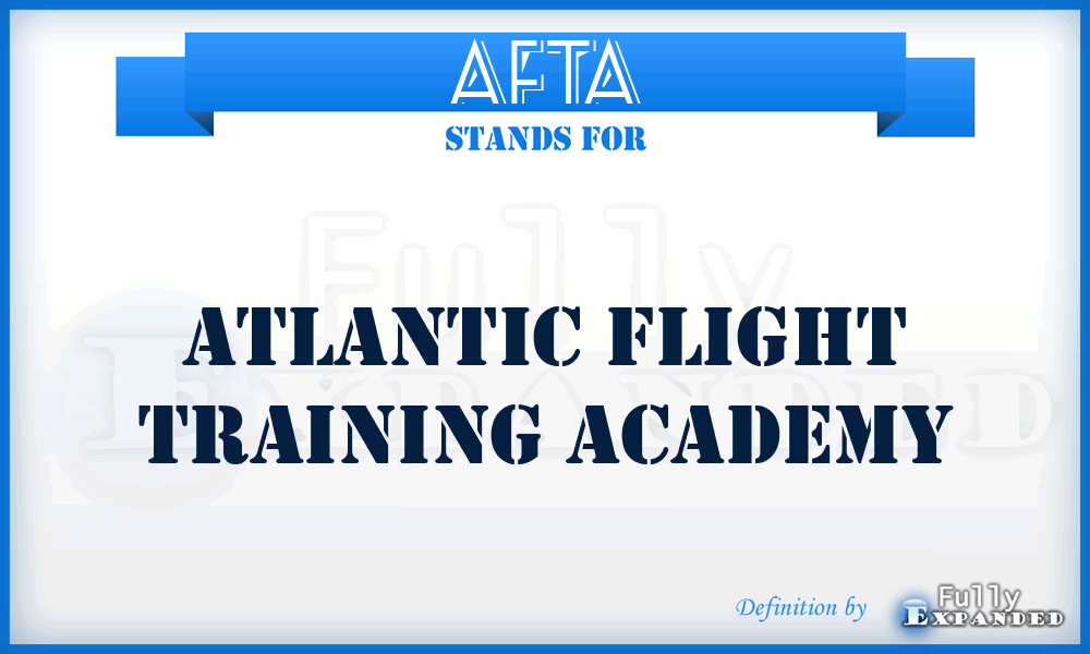 AFTA - Atlantic Flight Training Academy