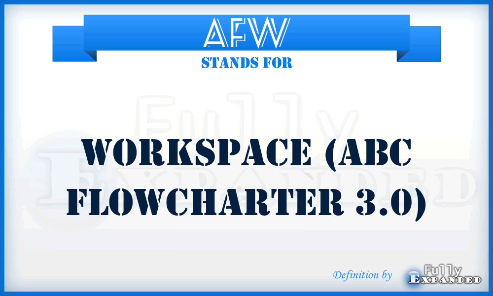 AFW - Workspace (ABC FlowCharter 3.0)