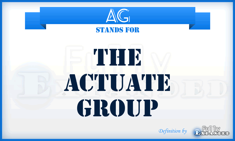 AG - The Actuate Group