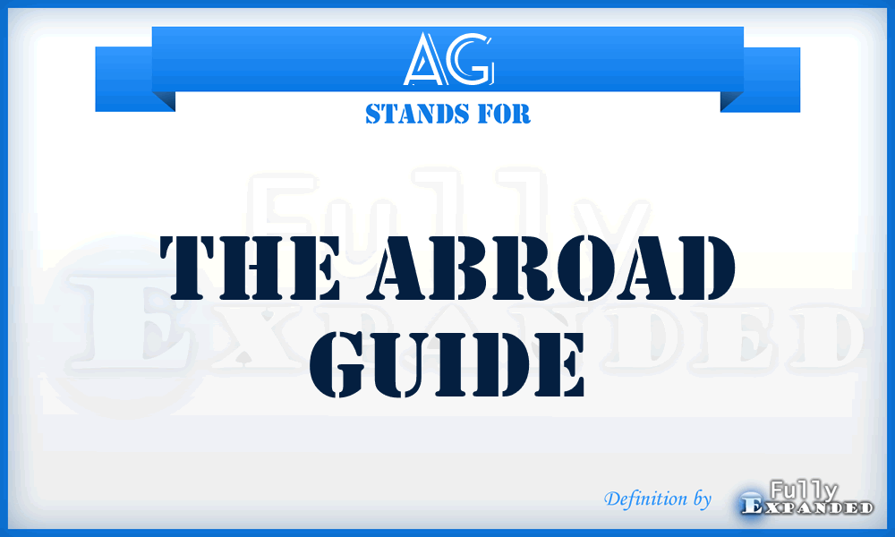 AG - The Abroad Guide