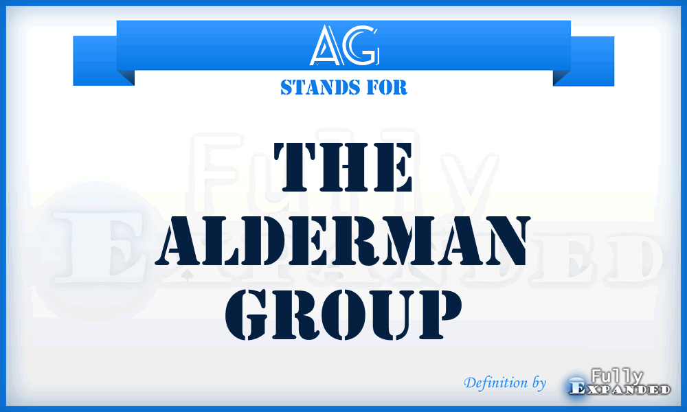 AG - The Alderman Group