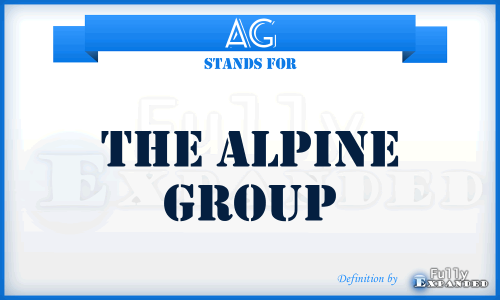 AG - The Alpine Group