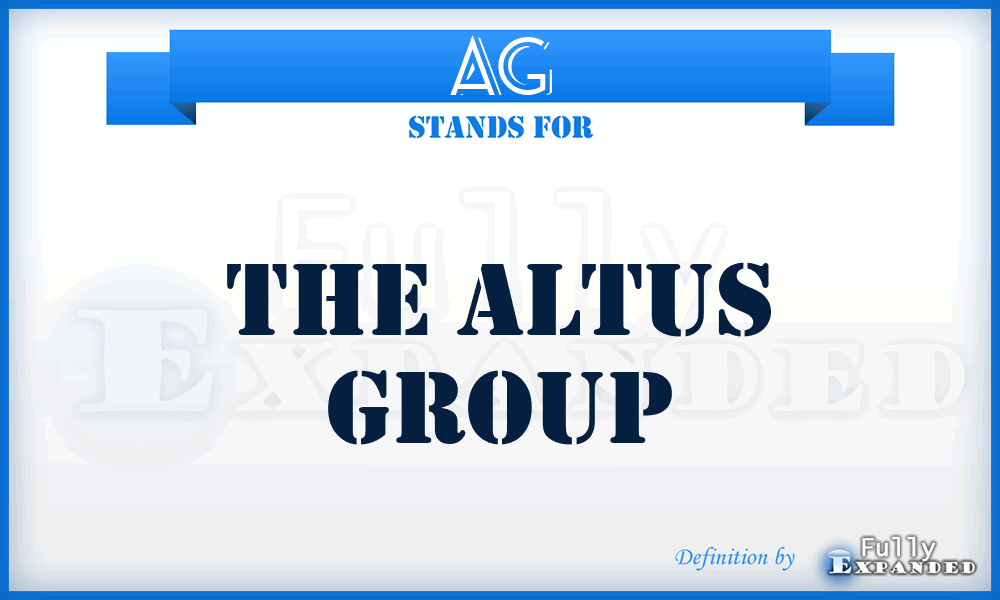 AG - The Altus Group