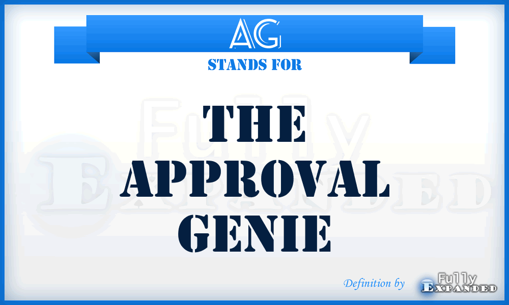 AG - The Approval Genie